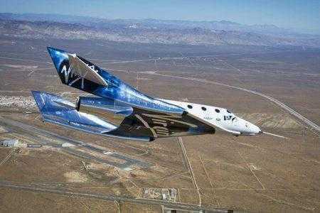 Virgin Galactic впервые испытала систему хвостового оперения суборбитального корабля VSS Unity в воздухе
