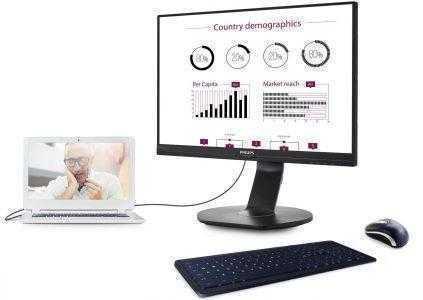 В Украине стартовали продажи монитора Philips 241B7QUPEB B-line со встроенной док-станцией USB для источников изображения и периферии