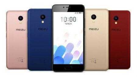 Смартфон Meizu M5c получил поликарбонатный корпус и яркие варианты расцветки