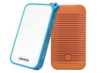 ADATA D8000L — защищенный по стандарту IP54 внешний аккумулятор на 8000 мАч с мощной светодиодной лампой