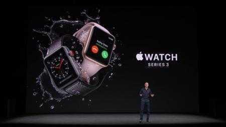 Представлены умные часы Apple Watch Series 3 со встроенным модемом LTE