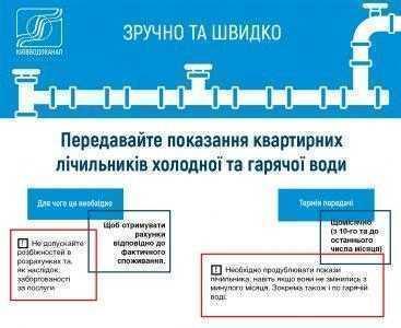 «Киевводоканал» запустил официальных ботов в Telegram и Viber, с помощью которых можно передавать показания счетчиков воды