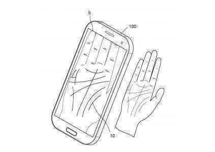 Samsung запатентовала новый способ биометрической идентификации – сканирование ладони для напоминания забытого пароля