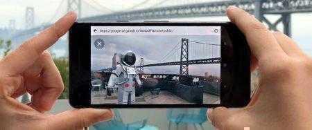 Google предлагает экспериментальную функцию по добавлению 3D объектов дополненной реальности в браузеры