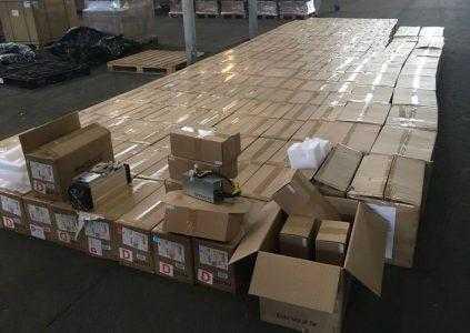 В «Борисполе» задержали 200 единиц оборудования для майнинга, которое пытались ввезти в Украину по заниженной стоимости